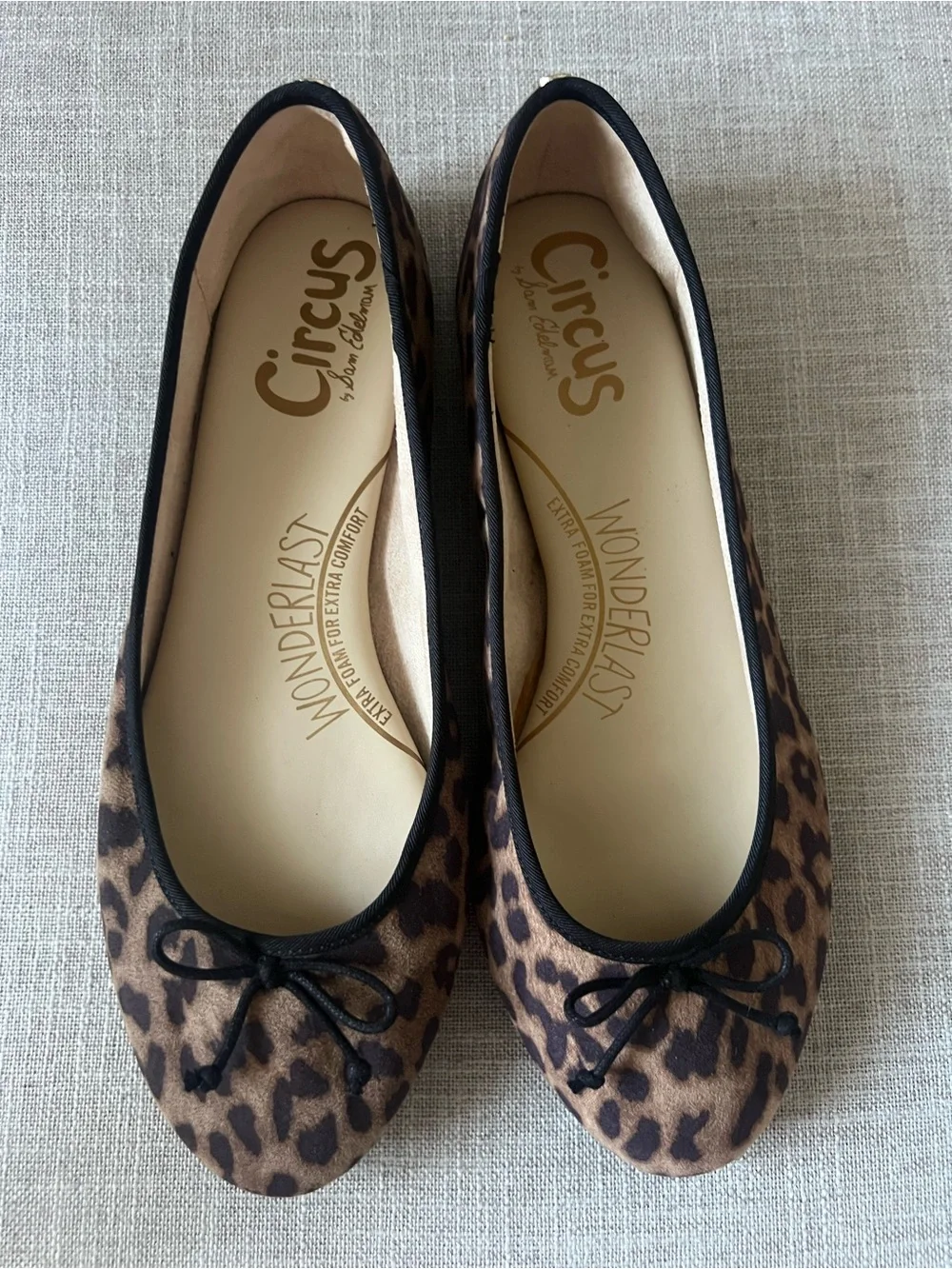 Circus by Sam Edelman women’s office casual Leopard Print Ballet Flats, size 9.5